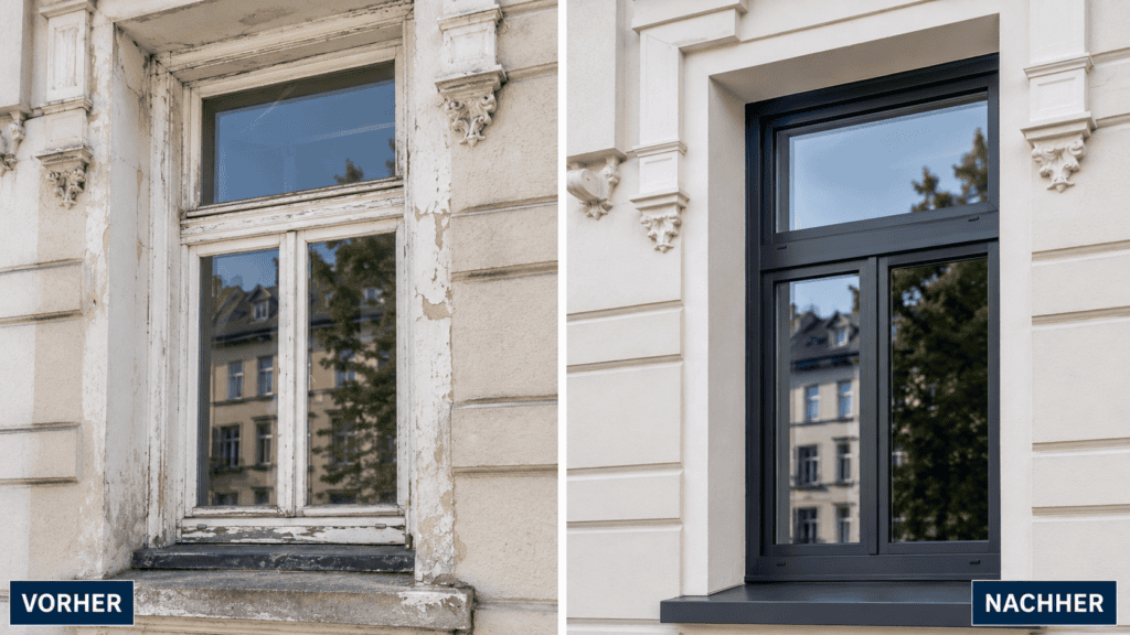 Fensterbau Bochum – Vorher-Nachher Fenstersanierung
