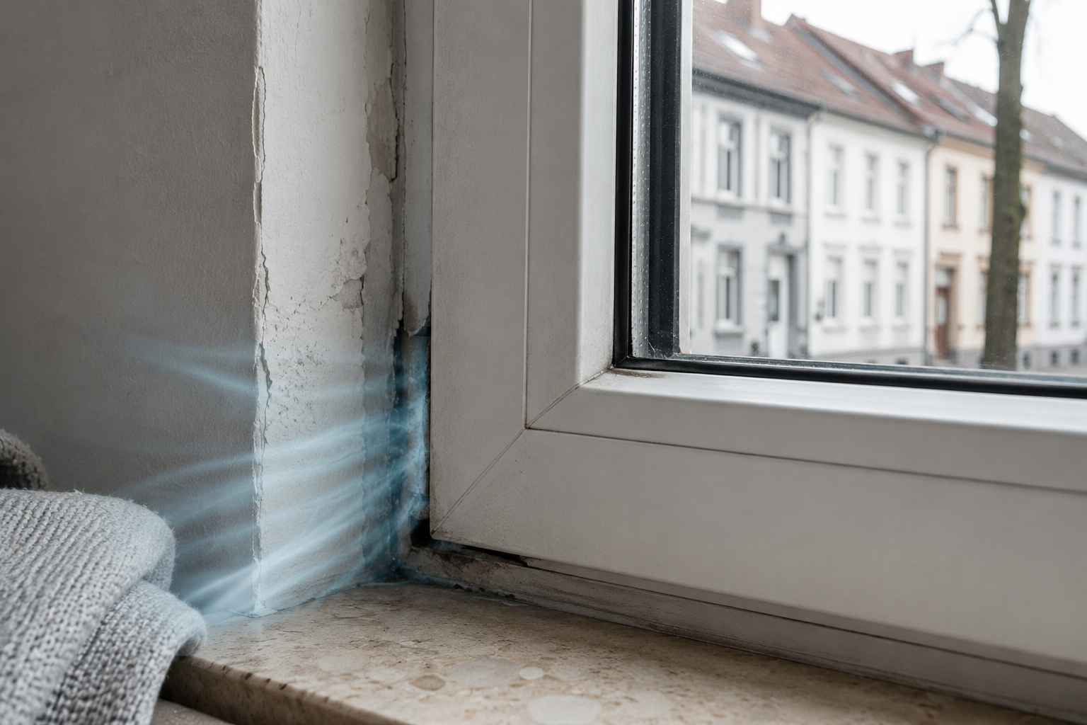 Undichtes Fenster in Recklinghausen – Zugluft an der Fensterkante